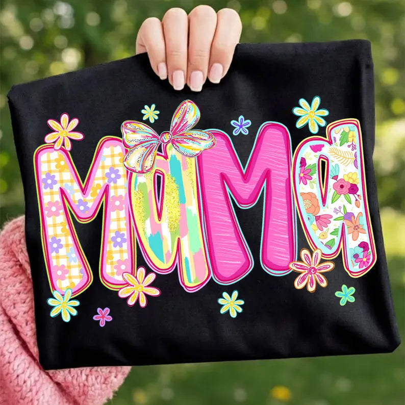 Mama Bright Brushstroke Graphic Tee