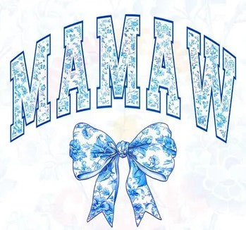 Mamaw Floral Toile Tee or Sweatshirt