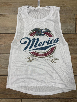 Merica Beer Logo Graphic Tee