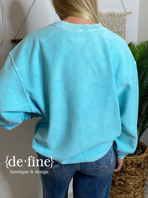 Corded Sweatshirts in 3 Colors - Regular & Curvy