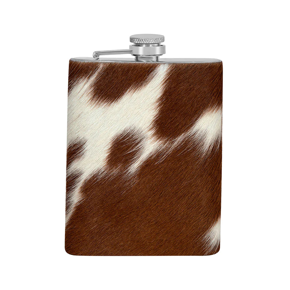 Myra Mountain Trail Flask with Hair-on Hide