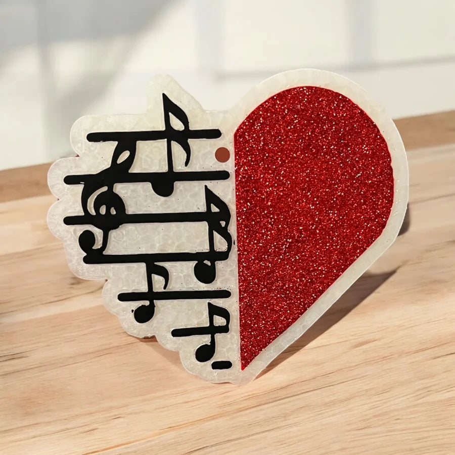 Musical Heart Car Freshie