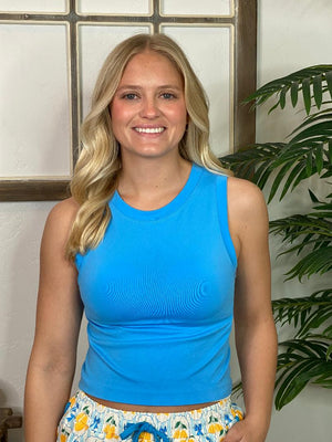 Fitted Cropped Tank in 9 Colors