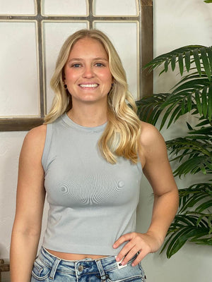 Fitted Cropped Tank in 9 Colors