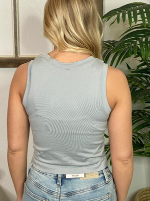 Fitted Cropped Tank in 9 Colors