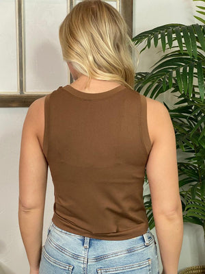 Fitted Cropped Tank in 9 Colors
