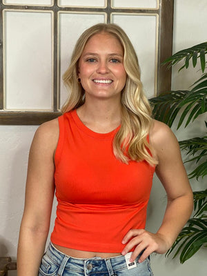 Fitted Cropped Tank in 9 Colors