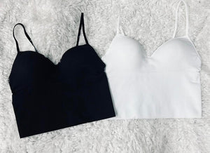 Black, White or Fuchsia Seamless Bras with Cup