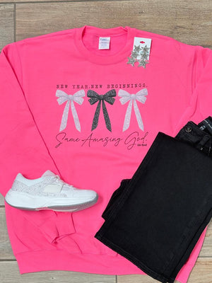 New Year New Beginnings Same Amazing God Tee or Sweatshirt