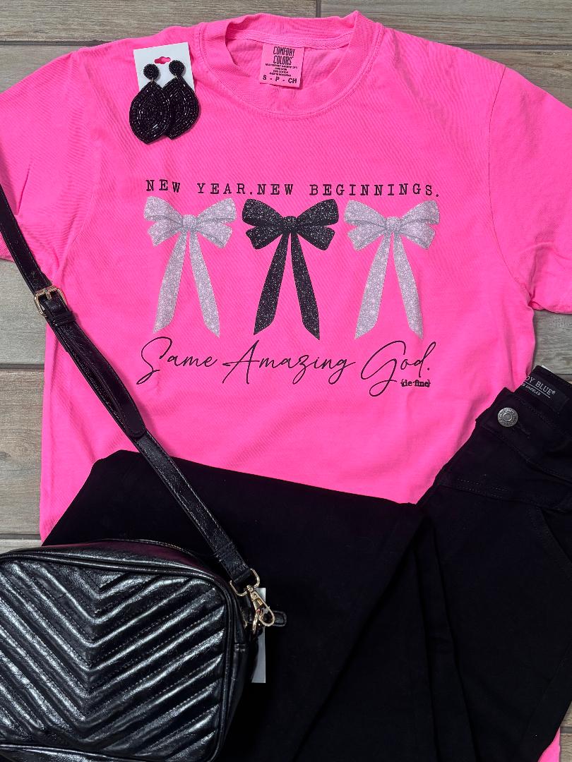 New Year New Beginnings Same Amazing God Tee or Sweatshirt