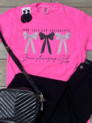 New Year New Beginnings Same Amazing God Tee or Sweatshirt