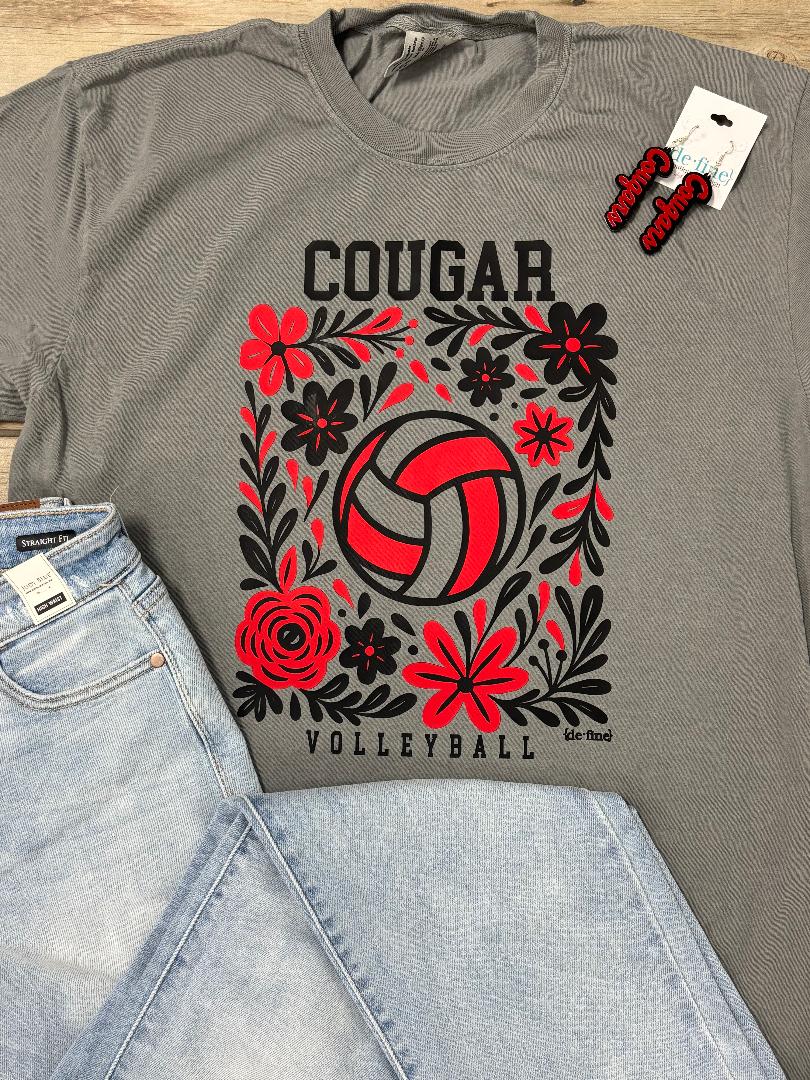 Cougar Volleyball Graphic Tee