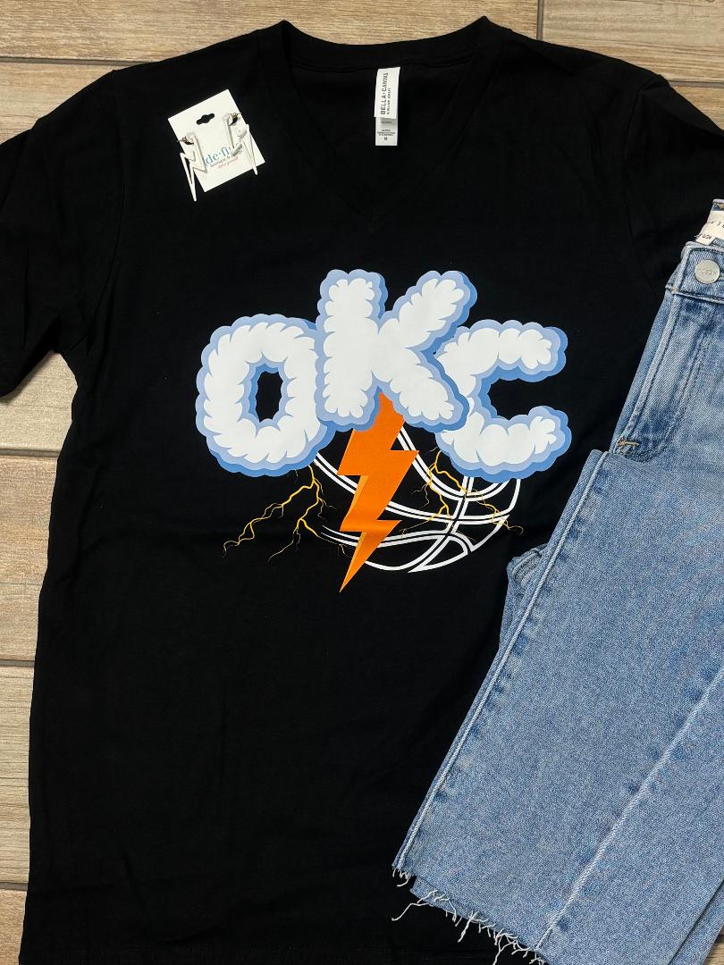 OKC Basketball Cloud Tee or Sweatshirt