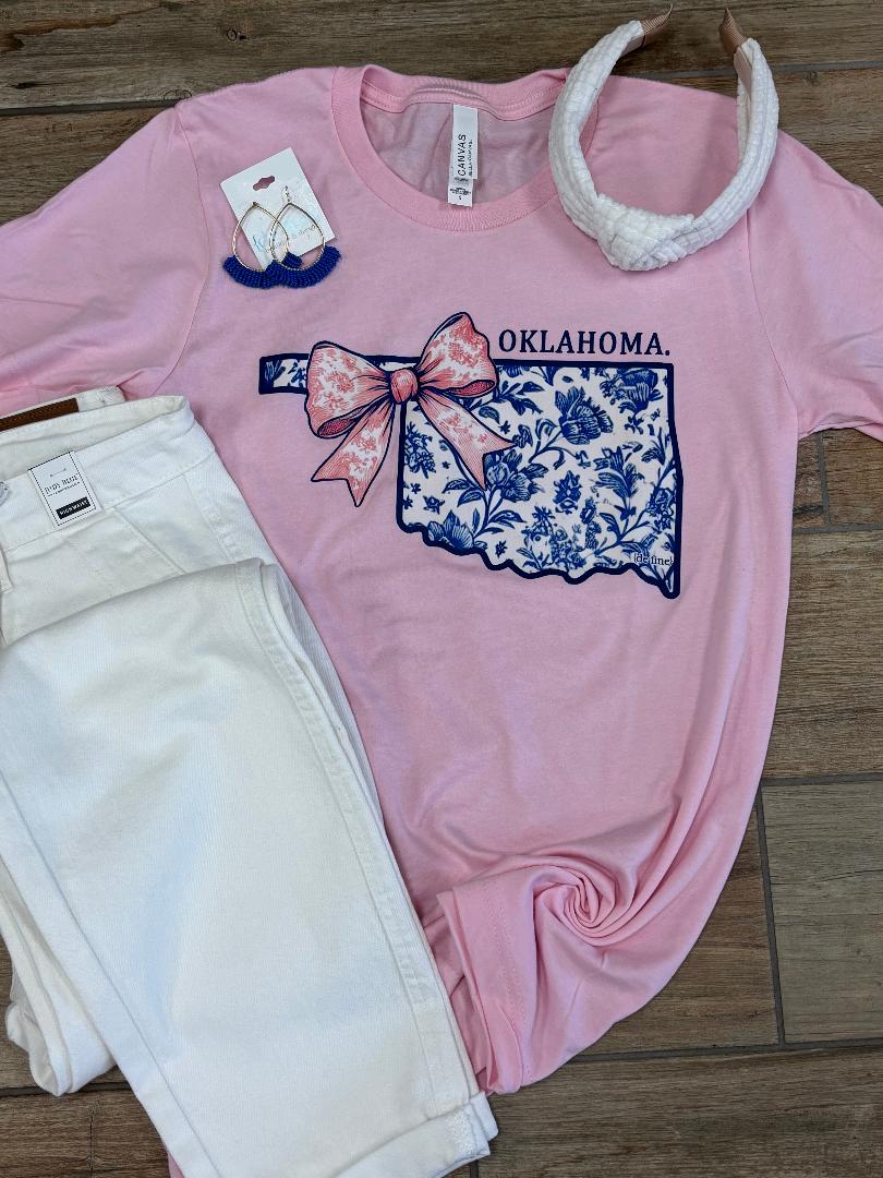 Oklahoma Floral Toile Graphic Tee