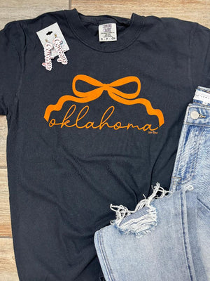 Oklahoma Bow Graphic Tee or Sweatshirt in 3 Colors