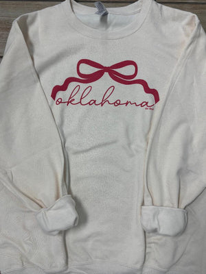 Oklahoma Bow Graphic Tee or Sweatshirt in 3 Colors
