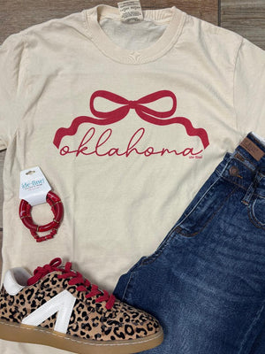 Oklahoma Bow Graphic Tee or Sweatshirt in 3 Colors