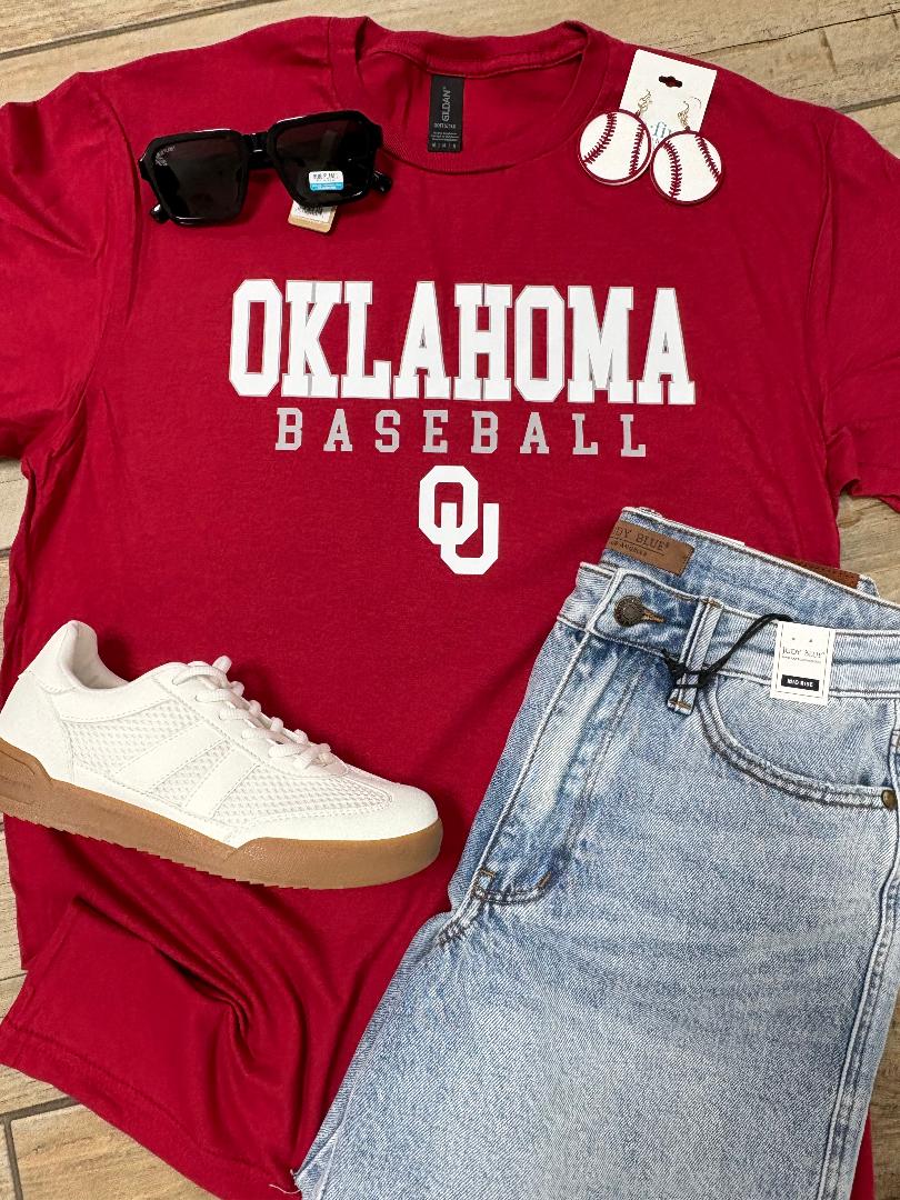 Oklahoma Baseball Tee or Sweatshirt