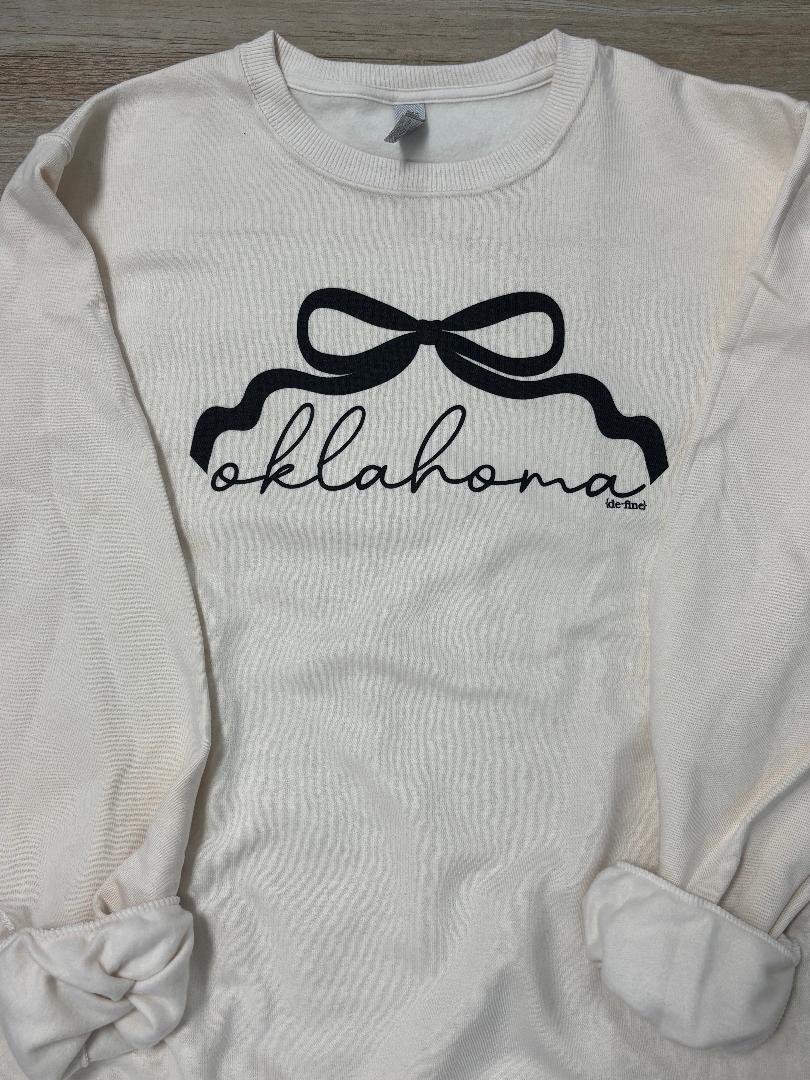 Oklahoma Bow Graphic Tee or Sweatshirt in 3 Colors