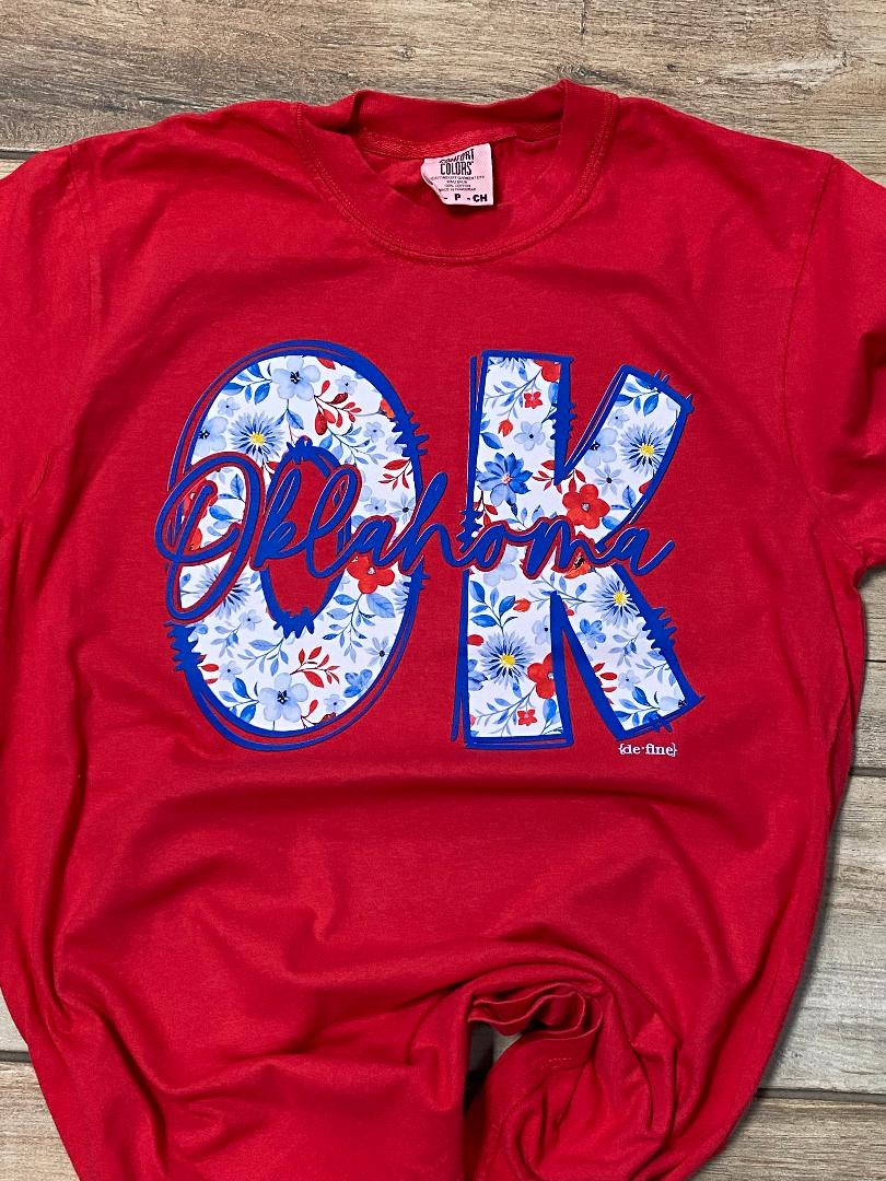 Oklahoma Patriotic Graphic Tee