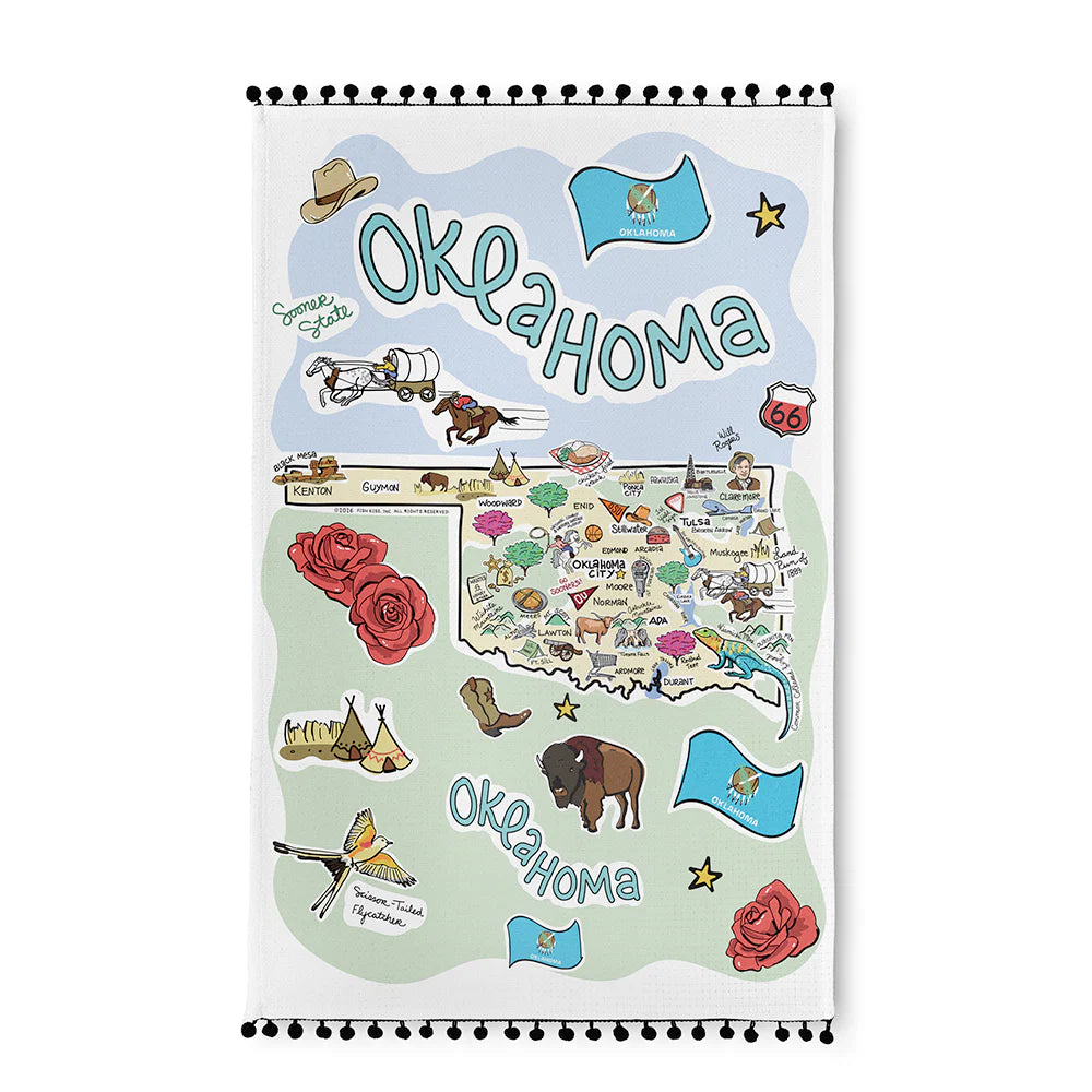 Swig Oklahoma Tea Towel