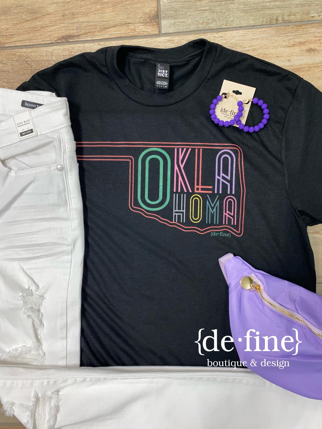 Oklahoma Neon Graphic Tee