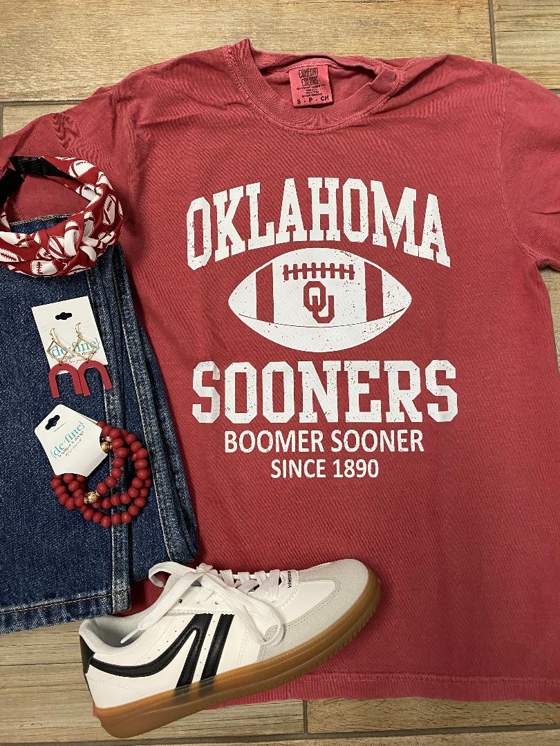 Oklahoma Football Vintage Tee or Sweatshirt