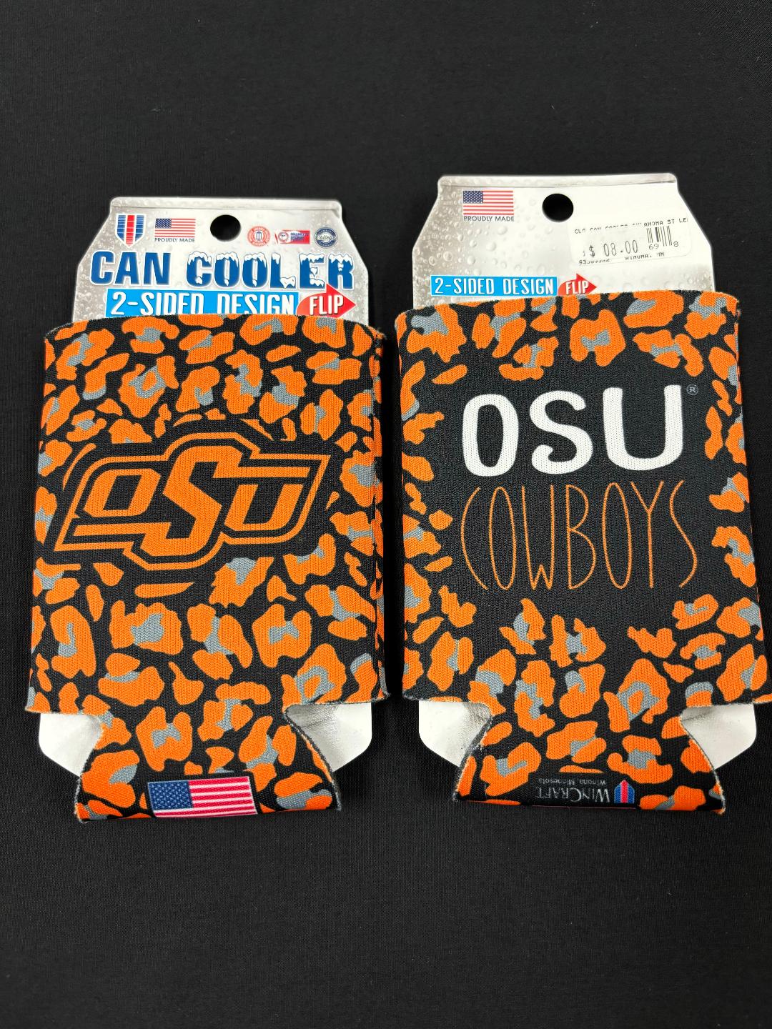 Oklahoma State Can Coolers and Car Coasters