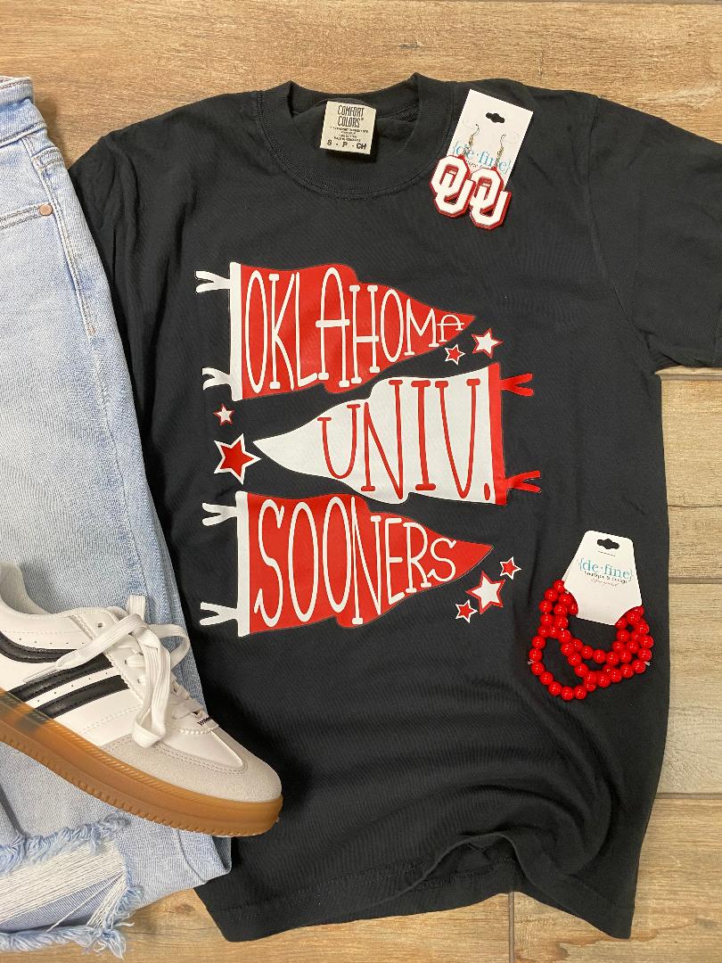 Oklahoma University Pennants Graphic Tee