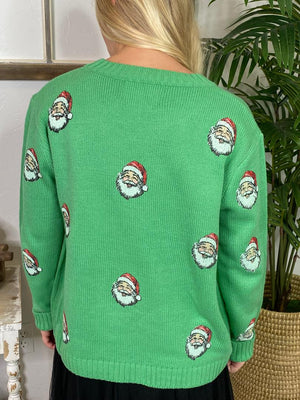 Green Santa Sweater