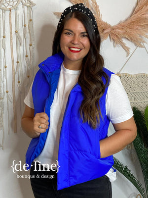 Royal Blue Puffy Vest