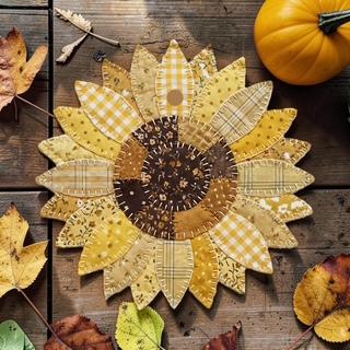Patchwork Sunflower Car Freshie
