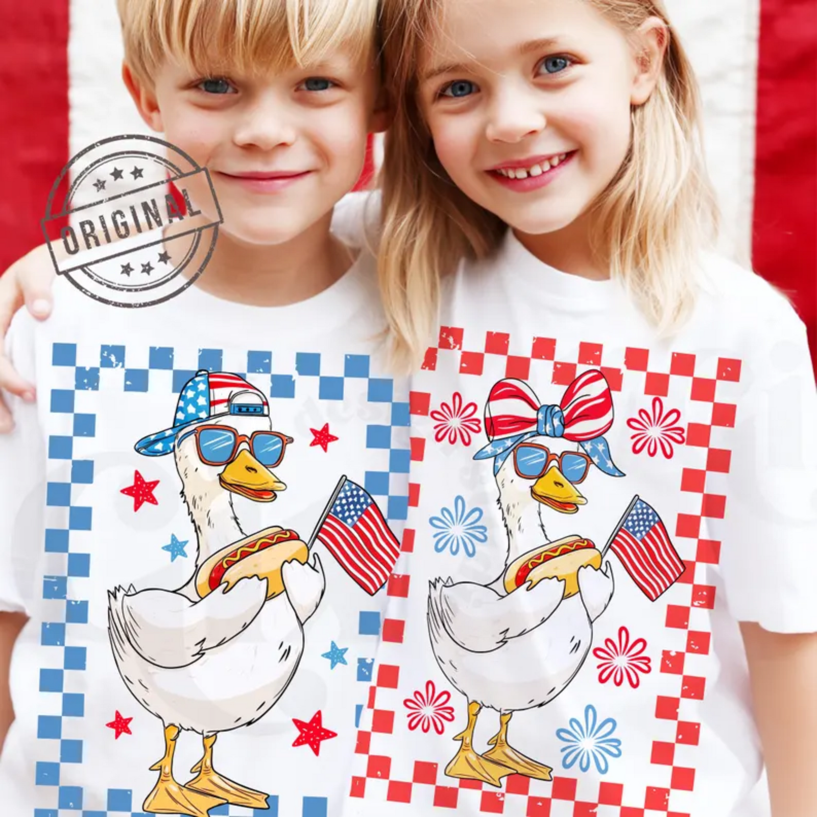 Patriotic Ducks Boy or Girl Version