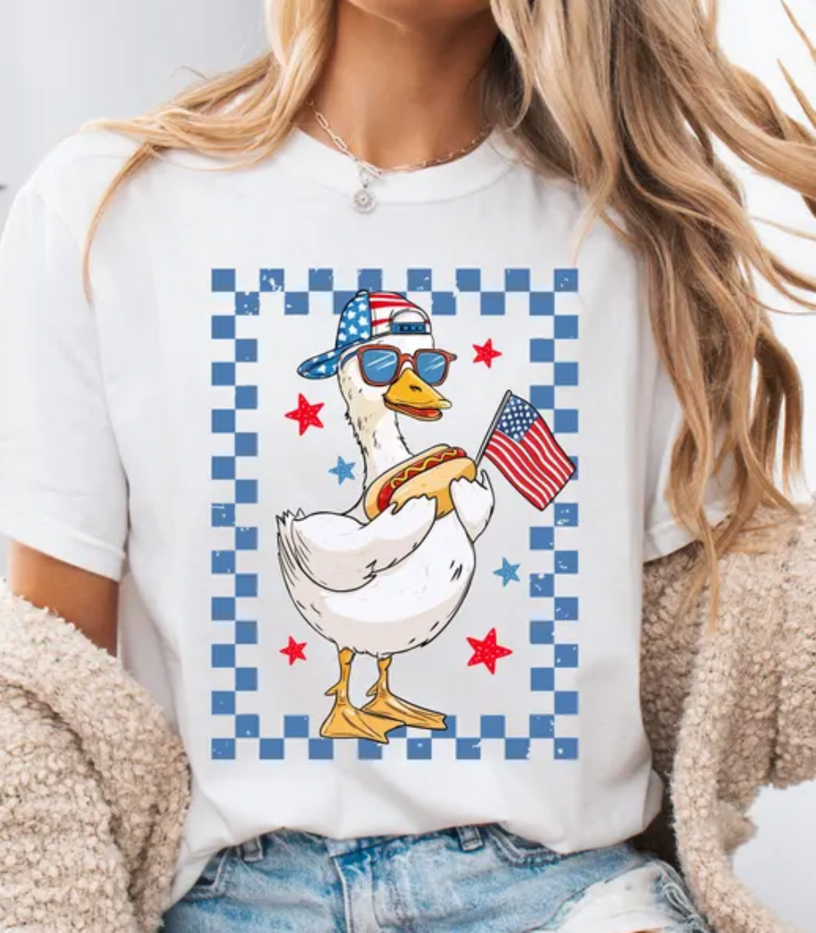 Patriotic Goose Graphic Tee