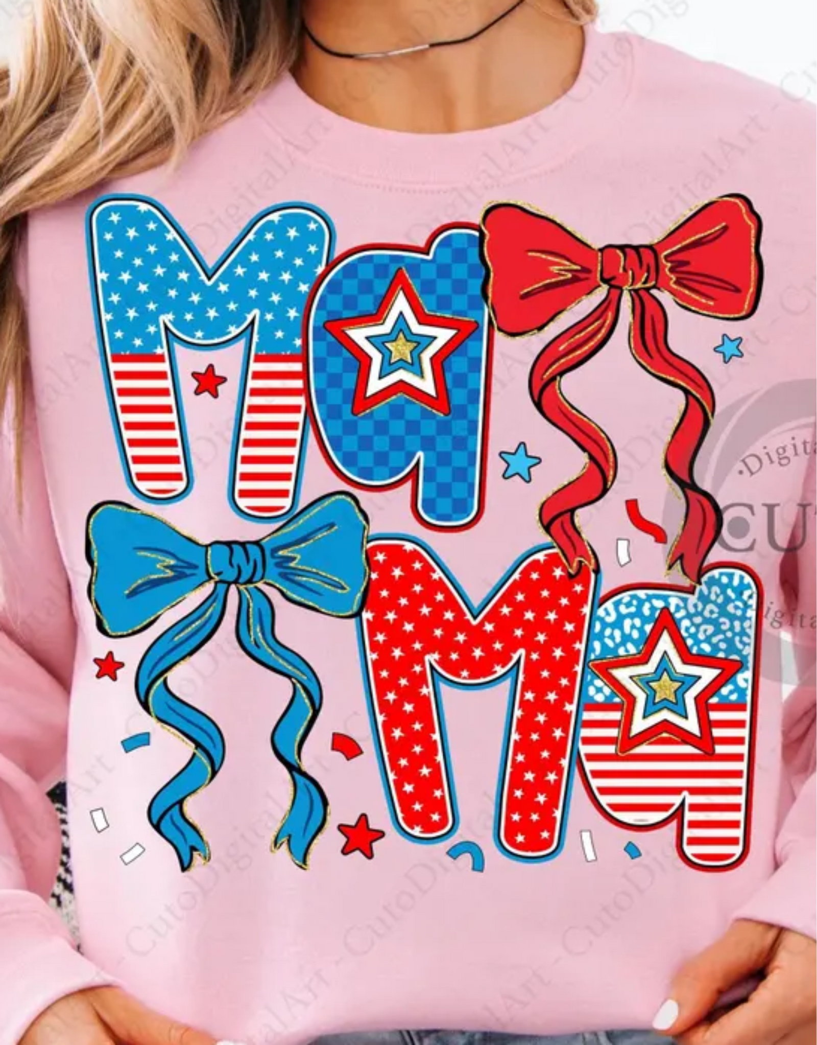 Patriotic Mama Graphic Tee 2 Colors