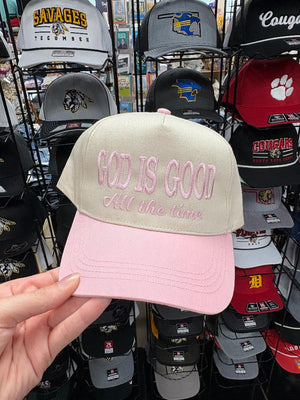 God Is Good All the Time Hats in Multiple Colors