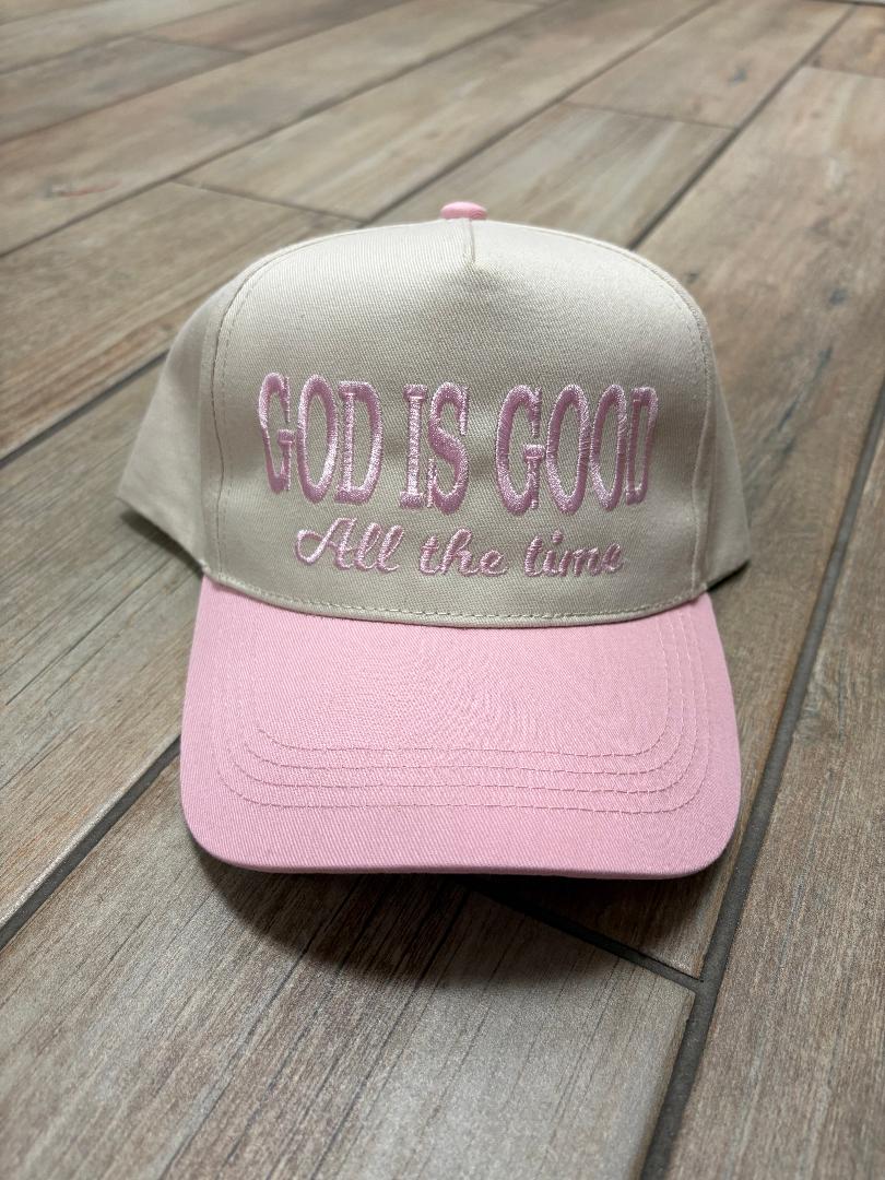 God Is Good All the Time Hats in Multiple Colors
