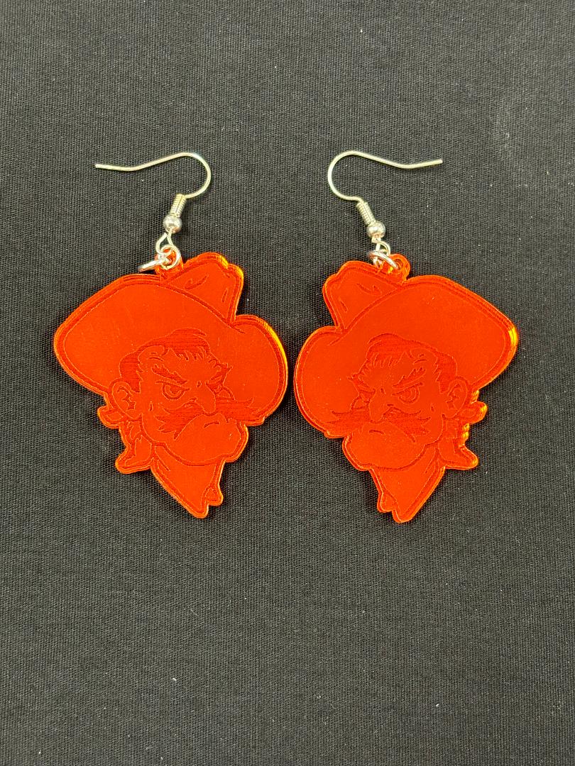Oklahoma State Earrings
