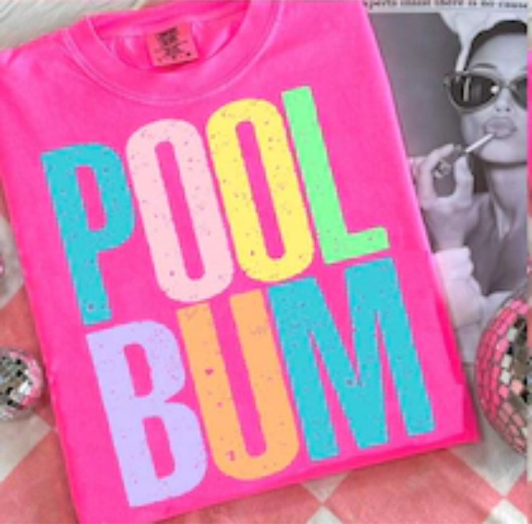 Pool Bum Graphic Tee or Tank