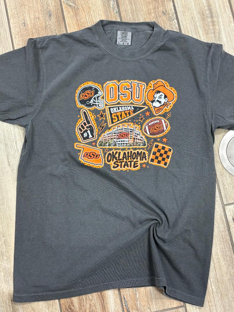 OSU Preppy Collage Graphic Tee