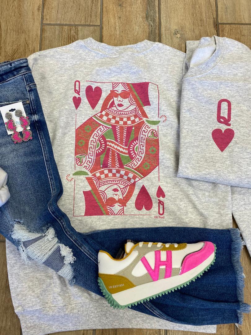 Queen of Hearts Graphic Tee or Sweatshirt