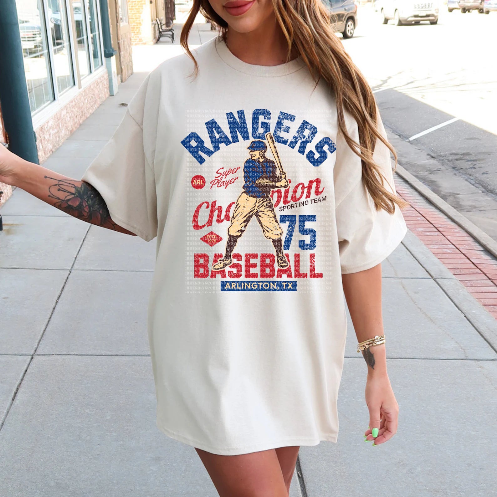 Texas Vintage Baseball Tees or Sweatshirts