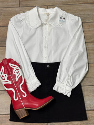 Red and White Game Day Boots