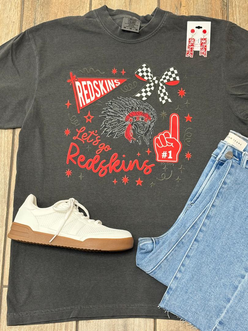 McLoud Redskins Mascot Collage Graphic Tee