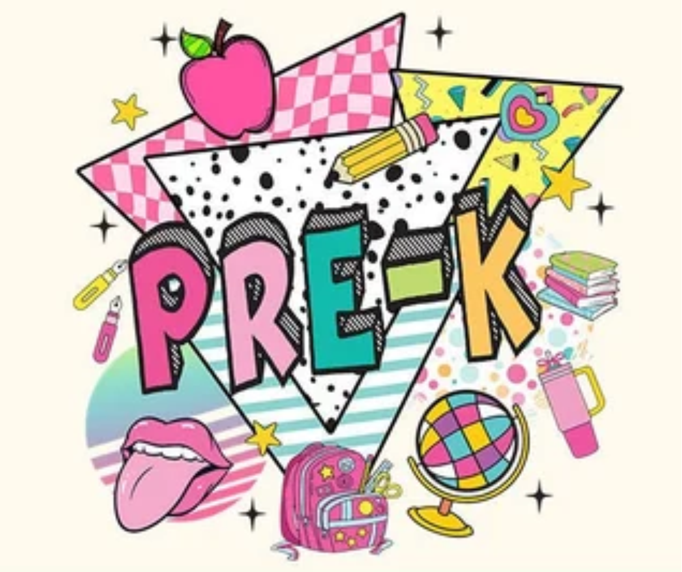 Retro Back to School Tees Pre-K - 5th Grade