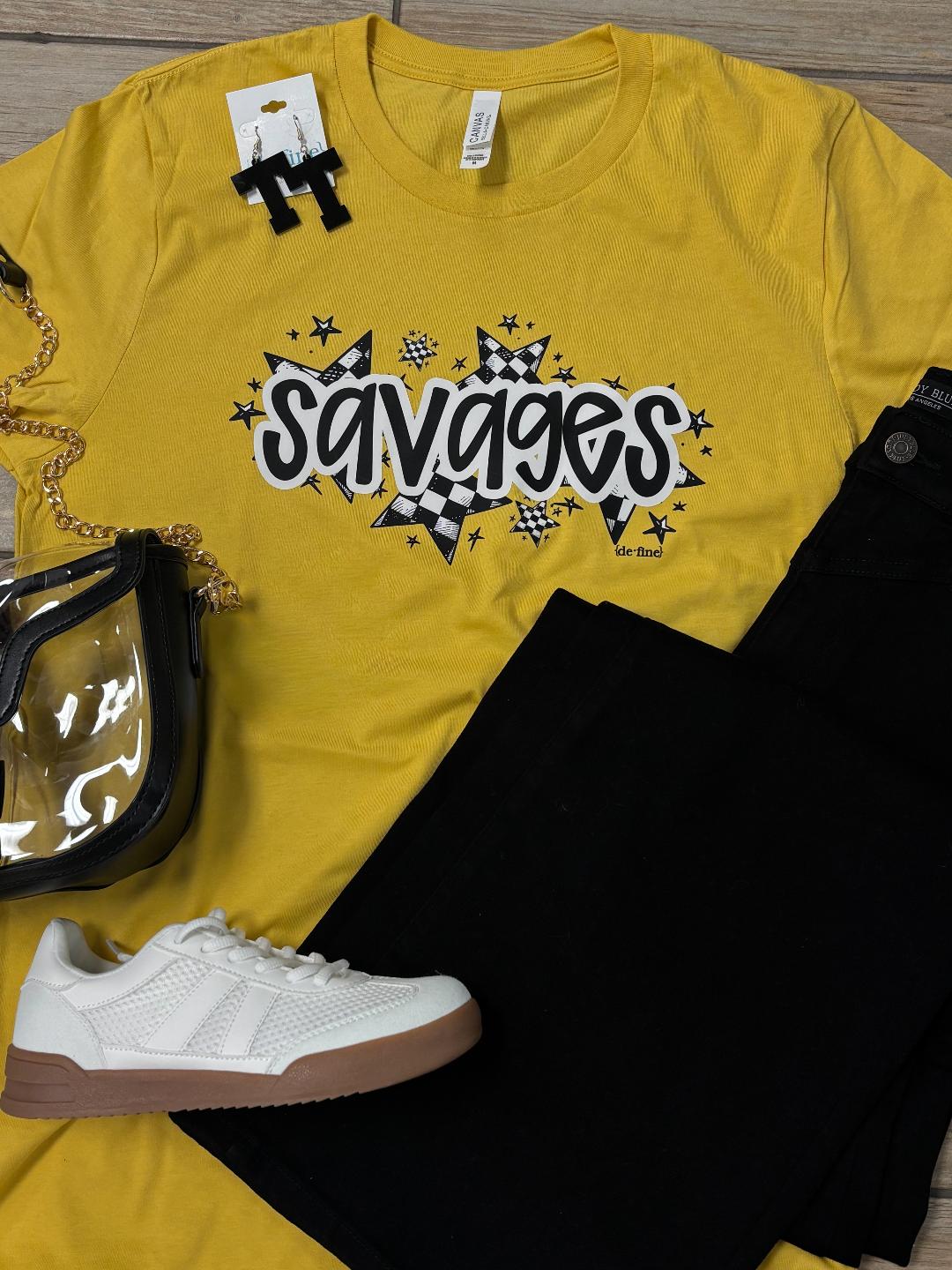 Savages Checkered Stars Tee or Sweatshirt