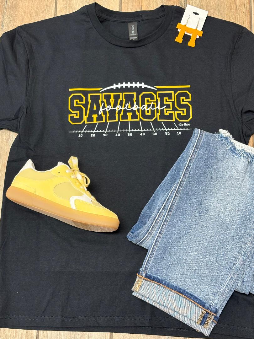 Tecumseh Savages Football Field Graphic Tee
