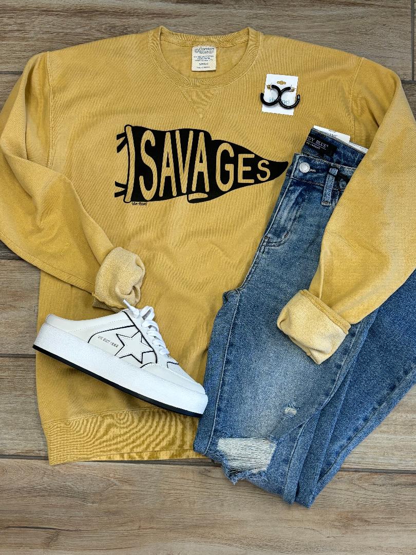Savages Pennant Flag Graphic Tee or Sweatshirt