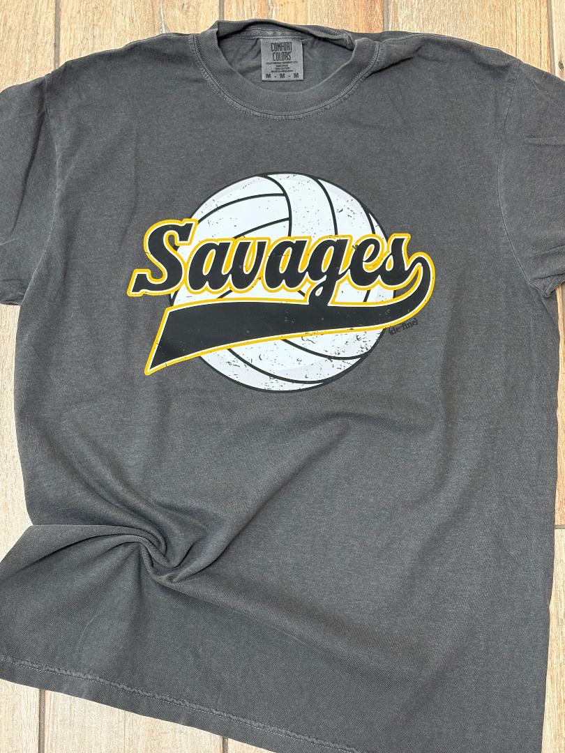 Savages Volleyball Tail Graphic Tee