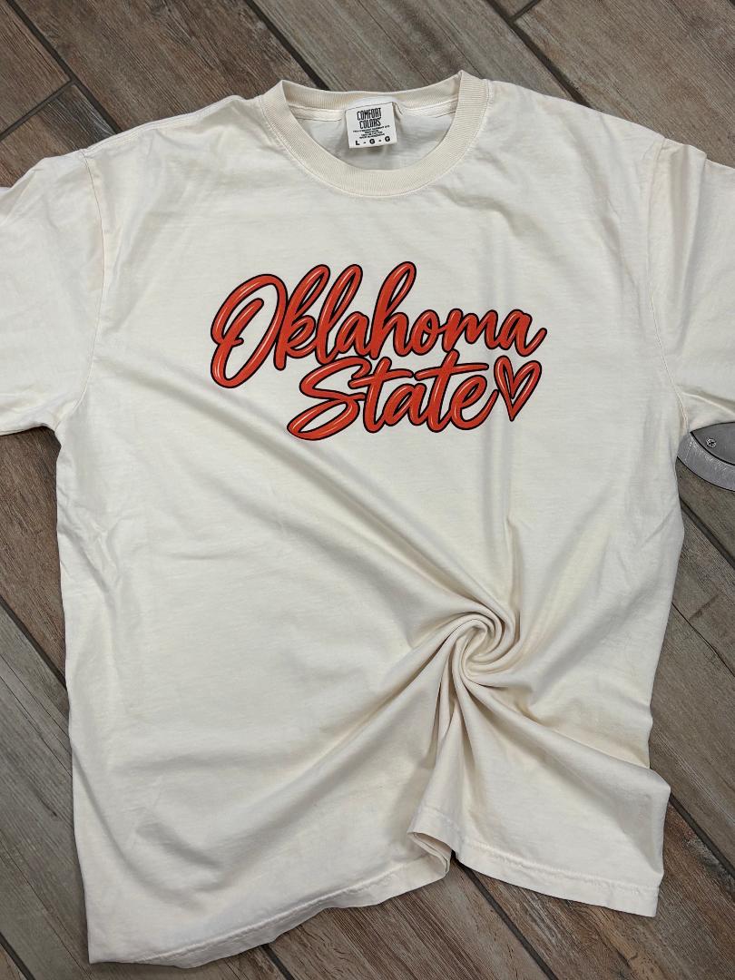 Oklahoma State Script Graphic Tee